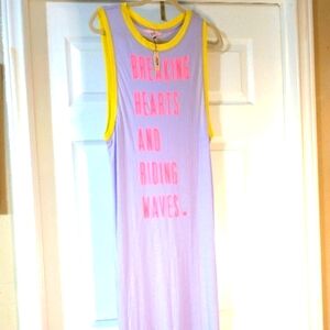 NWT Victoria's Secret long nightgown. Purple & yellow in color.